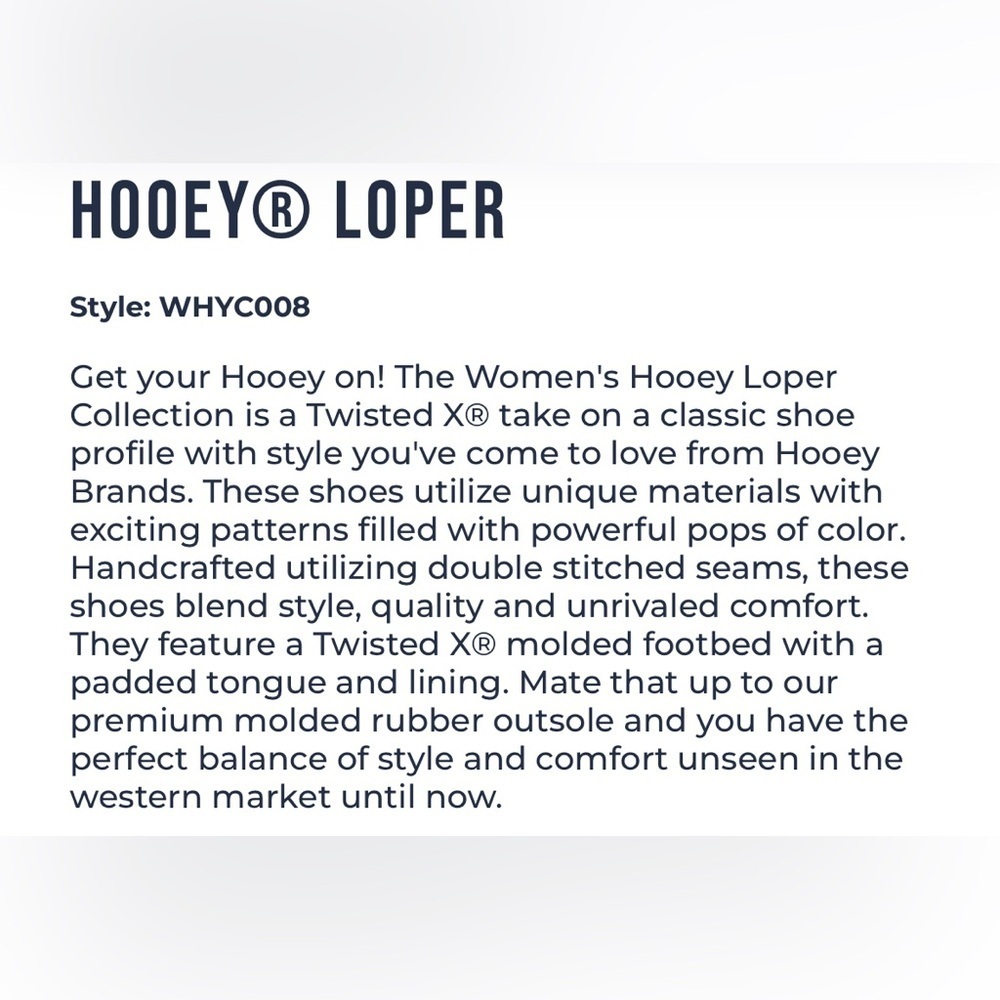 Twisted X women’s Hooey Loper shoes size 8.5 - Picture 6 of 7